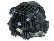 Głowica do silnika 152FMB - motocykle i motorowery z silnikiem 125cm3, Ø52,40mm (komplet z zaworami i dźwigienkami + wałek rozrządu z kołem 32 zębów + pokrywy, zmontowana) czarna