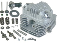 Głowica do silnika 156FMJ - 125cm3, Ø56,40mm - do motocykli Romet, Barton, Junak, Zipp (komplet z zaworami i dźwigienkami + wałek rozrządu, do montażu)