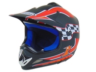 Kask AWINA TN-8696 MINI enduro cerwono-czarny mat (47-48cm / S junior)