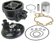 Cylinder APRILIA RS50, RX50, MX50; YAMAHA TZR50, DT50; Beta, Malaguti, MBK, Motorhispania, Peugeot, Rieju, Sherco - MINARELLI AM6 - 70cm3, Ø47,00mm, sworzeń 12mm, czarny (zestaw z głowicą)