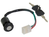 Stacyjka ATV (2 położenia, 4 kable, szeroka kostka z konektorami żeńskimi)