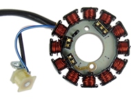 Stojan alternatora YAMAHA TZR 50, DT50; MALAGUTI XSM, XTM; MBK X-Limit, X-Power; PEUGEOT NK7, XP6, XP7; RIEJU MRT, Tango 50 - silnik MINARELLI AM6 (12 cewek)