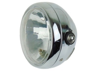 Lampa przednia SUZUKI GN 125 chrom (żarówka Ba20d, homologacja) v.2