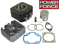 Cylinder APRILIA Scarabeo, Sport City, SR50, Mojito; DERBI Atlantis, Boulevard, Sonar, Variant; ITALJET Torpedo (silnik Piaggio 50cc 2T A/C) - 70cm3, Ø47,00mm, sworzeń 12mm (zestaw z głowicą)