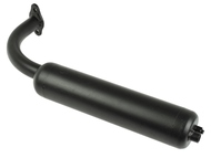 Tłumik, wydech do silnika rowerowego 2T 50/80cm³ - czarny