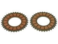 Tarcza cierna sprzęgła JAWA 50 / ROMET OGAR 200 (komplet, 2 sztuki) (Duells)