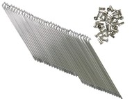 Szprycha koła 220mm + 185mm / ø3,1mm z nakrętką - 18 +18 sztuk (komplet na koło)