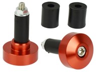 Końcówki - ciężarki kierownicy uniwersalne LEO-56918 POMARAŃCZOWE (Ø32mm/14mm)