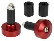 Końcówki - ciężarki kierownicy uniwersalne LEO-56918 CZERWONE (Ø32mm/14mm)