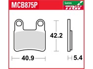 Klocki hamulcowe TRW-LUCAS MCB875P - KYMCO MXU 400/465/550/700, Maxxer 400/450 hamulec postojowy tył