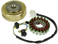 Stojan alternatora SUZUKI GN 125 (18 cewek) + koło magnesowe
