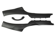 Osłona podłogi KINROAD DELFIN, MOTOBI WILGA, ZIPP VAPOR, ROUTER BASSA (obudowa boczna dolna) komplet, prawa+lewa, czarna mat