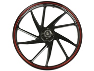 Koło 17" x 1,85 (felga) - JUNAK 904, 126 (przód, aluminiowa, czarna)