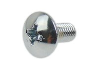 Śruba montażowa  M6 / długość  14mm/18mm / na śrubokręt krzyżakowy, chrom - do mocowania osłon plastikowych KYMCO Agility, Agility City, Like, People, Super 8, Vitality, Zing