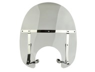 Szyba czołowa do  motocykli uniwersalna z blachami (60cm x 55cm)