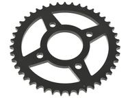 Zębatka tylna JUNAK M12, M12 Vintage 125 - typ 428, ø58mm, 43 zęby (czarna, malowana proszkowo)