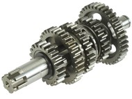 Wałek zdawczy skrzyni biegów do YAMAHA YBR, XT, TT-R 125cc 4T A/C; BETA RR; DERBI Senda; RIEJU MRT, RS2, SMX, Tango; SHERCO Citycorp; MOTORHISPANIA Duna, MH7 125cc - komplet z trybami