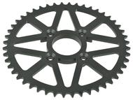 Zębatka tylna Cross, Pit Bike, Dirt Bike, KAYO T2, K2 125/250 - typ 520, ø58mm, wypukła, 48 zębów (czarna, malowana proszkowo, śruby mocujące w zestawie)