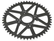 Zębatka tylna Cross, Pit Bike, Dirt Bike, KAYO T2, K2 125/250 - typ 520, ø58mm, wypukła, 50 zębów (czarna, malowana proszkowo, śruby mocujące w zestawie)