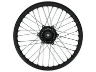 Koło 18" x 2,15 (felga) - JUNAK M12 Vintage 125 (przód, stalowe, szprychowe, czarny mat)