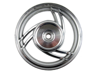 Koło 10" x 2,15 (felga) - WILGA, VAPOR i inne skutery z silnikiem czterosuwowym GY6 50/80cm3 (tył, aluminiowa, srebrna, 19 frezów)