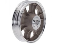 Felga koła przód lub tył 9" x 1,75 - ROMET Pony 50 (Motorynka) - srebrna, niemalowana