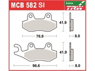 Klocki hamulcowe TRW-LUCAS MCB582SI (FA214) złote - CAN-AM Commander, Maverick 800/1000; CFMOTO Rancher, UForce, ZForce 500/800; SUZUKI LT-F 300/500, LT-R 450; YAMAHA YFM 700, YFZ 450