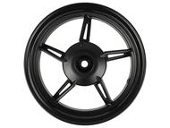 Koło 12" x 2,75 (felga) - JUNAK 607, 805, 806 4T E4 (tył, aluminiowa, czarna, 19 frezów)