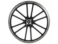 Koło 18" x 1,60 (felga) - JUNAK 902 (przód, aluminiowa, czarno-srebrna)