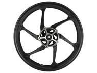 Koło 17" x 2,15 (felga) - JUNAK Racer 125, RZ125, S125, 121FL (przód, aluminiowa, 6-ramienna, czarny mat)