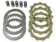 Tarcza sprzęgła do  silnika D50B - DERBI Senda 50, DRD 50, GPR 50; APRILIA RS50, RX50, RS4; GILERA RCR 50, SMT 50 (komplet 4 sztuki + przekładki i sprężyny)