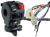 Przełącznik zespolony ATV 150/200/250 lewy z dźwignią ssania (kostka męska 3 pin + kostka żeńska 4 piny + 3 kable)