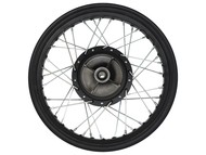 Koło 16" x 2,50 (felga) - JUNAK RAW-50, RAW 125 (tył, stalowe, szprychowe, hamulec bębnowy, czarny mat)