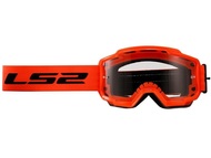 Gogle motocyklowe LS2 Charger Clear Vision (przezroczysta szybka) pomarańczowe