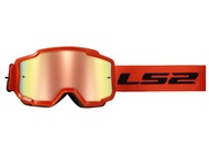 Gogle motocyklowe LS2 Charger (lustrzana szybka) pomarańczowe