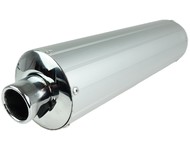 Tłumik GY6  50/80 - ROMET, ROUTER, BARTON, JUNAK, KYMCO, ZIPP i inne skutery z silnikiem 4T - srebrny (L-50cm)