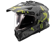 Kask LS2 MX702 PIONEER II CRAZY czarny mat-żółty (57-58cm / M)