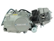 Silnik typ YX120, W120 - 125cm3, 4 biegi, manualny, dolny rozrusznik, srebrny - do motocykli typu Pit Bike, Dirt Bike, Cross (RXF, RFN, RFZ, MRF, YCF, KAYO)
