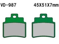 Klocki hamulcowe VD-987 (FA355, MCB732) - KYMCO Grand Dink 250, MXU 250, KXR 250, Maxxer 250/300; ARCTIC CAT 250/300; SYM GTS Joymax 125/250/300, Cruisym 300