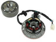 Stojan alternatora do silnika YX150, W150 (6 cewek, 5 przewodów) 150cm3 - do motocykli typu Pit Bike, Dirt Bike, Cross (RXF, RFN, RFZ, MRF, YCF, KAYO) + koło magnesowe