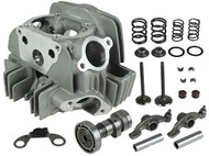 Głowica do silnika YX140, YX150, W063, W150 - 140/150cm3,  Ø56,00mm - do motocykli typu Pit Bike, Dirt Bike, Cross (komplet z zaworami, dźwigienkami i wałkiem rozrządu, do montażu) 