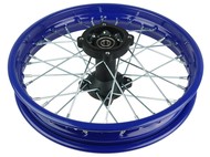 Koło 14" x 1,85 - do motocykli Pit Bike, Dirt Bike, Cross - KAYO, MRF, YCF; Honda CRF; Apollo RXF, RFZ (tył, stalowe, niebieski)