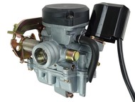 Gaźnik GY6  50/80 - do skuterów ROMET, ROUTER, BARTON, JUNAK, KYMCO, ZIPP i innych z silnikiem 4T 50/80cc - gardziel 16,0mm, przepustnica Ø16mm, ssanie automatyczne, plastikowa pokrywa (CVK)