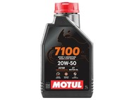 Olej MOTUL 7100 4T Ester 20W50 - 100% syntetyczny olej do silników 4-suwowych - opakowanie 1 litr