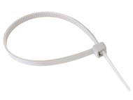 Opaska zaciskowa plastikowa - długość 450mm, szerokość 5,0mm - biała