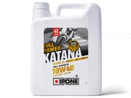 Olej IPONE Katana Full Power 4T Ester 10W40 - 100% syntetyczny olej do silników 4-suwowych - opakowanie 4 litry