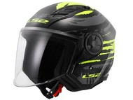 Kask LS2 OF616 AIRFLOW II BRUSH czarno-żółty (65-66cm / 3XL) 