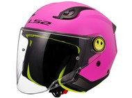 Kask LS2 OF622 FUNNY II SOLID różowy (51-52cm / L Junior) 