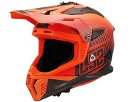 Kask LS2 MX708 FAST II DUCK pomarańczowy mat-czerwony (55-56cm / S)