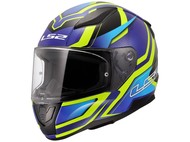 Kask LS2 FF353 RAPID II FLITZ żółto-niebieski (53-54cm / XS) 